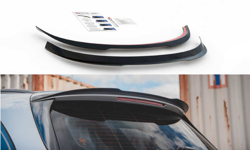 Spoiler cap Mercedes E63 AMG Estate W213 Maxton Design glans zwart
