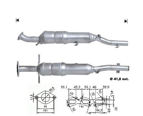 Ford FOCUS 1.4i 16V 1388 cc 55 Kw / 75 cv ZETEC Magnaflow CAT Bo