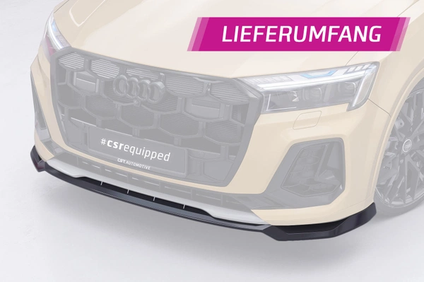 Voorspoiler Bekerspoilerlip Audi Q7 S-Line / SQ7 4M - Glans Zwart