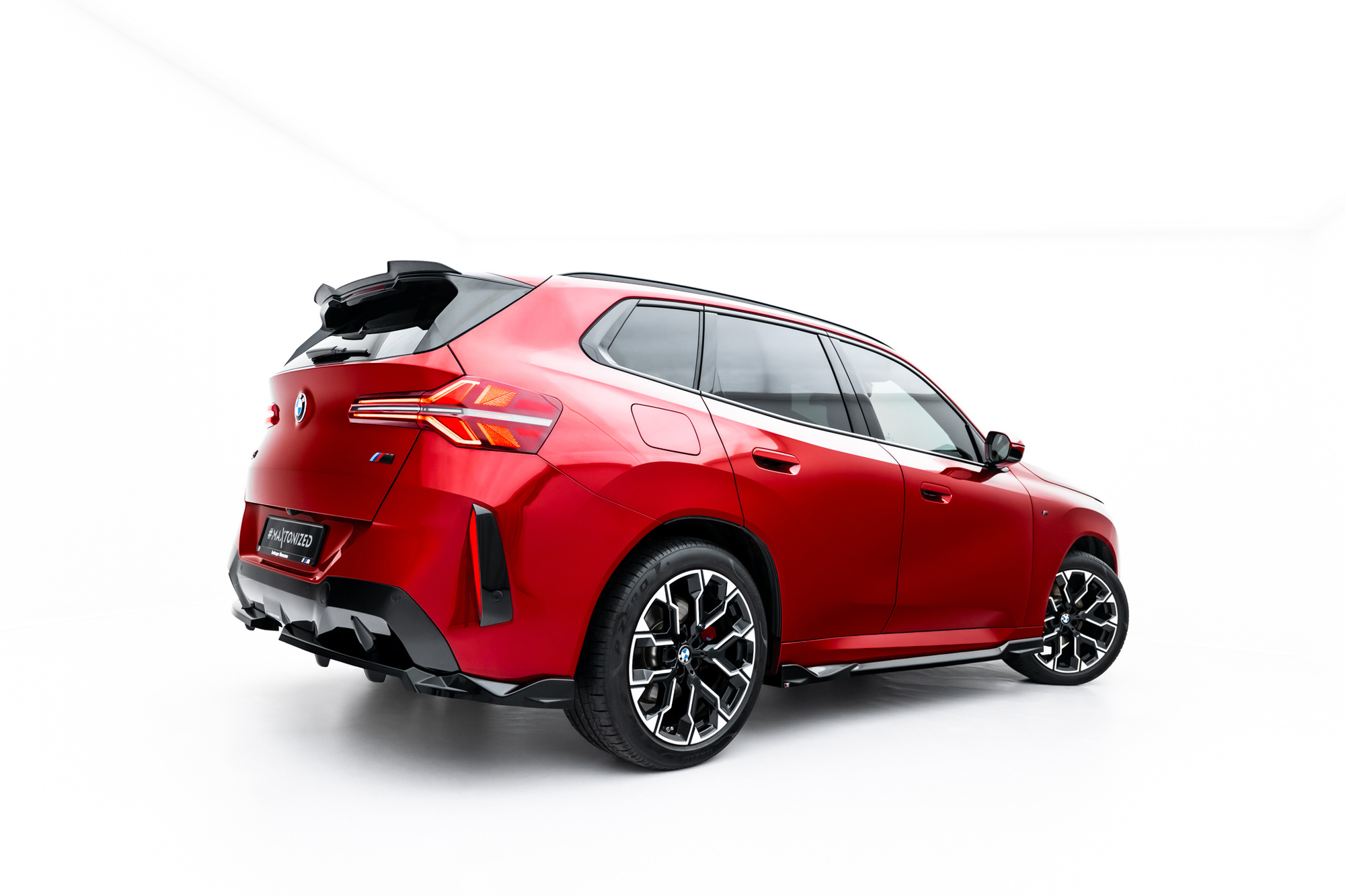 Zijskirts BMW X3 M-Pack / M50 G45 Glans Zwart
