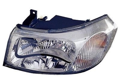 koplamp, H4, chroom, elektr verstelb, rechts Ford Transit, 2000-
