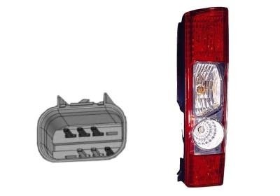 achterlicht, incl fittingdeel, rechts Peugeot Boxer, 2006 -