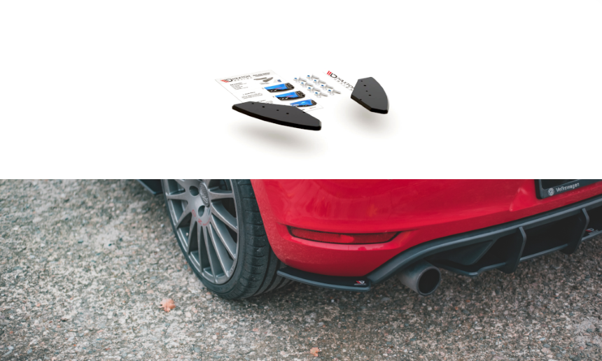 Achterzijde skirts VW Golf 6 GTI Maxton Design duurzaam