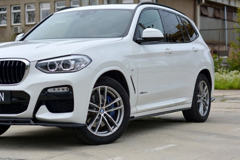 Zijskirts BMW X3 M Pakket / M40D / M40i  G01 Maxton Glans Zwart