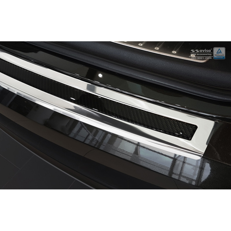 RVS Achterbumperprotector 'Deluxe' BMW X6 F16 2014- Chroom/Zwart