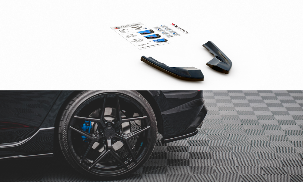 Zijdiffusers V.1 Volkswagen Golf 8 R Maxton Glans Zwart