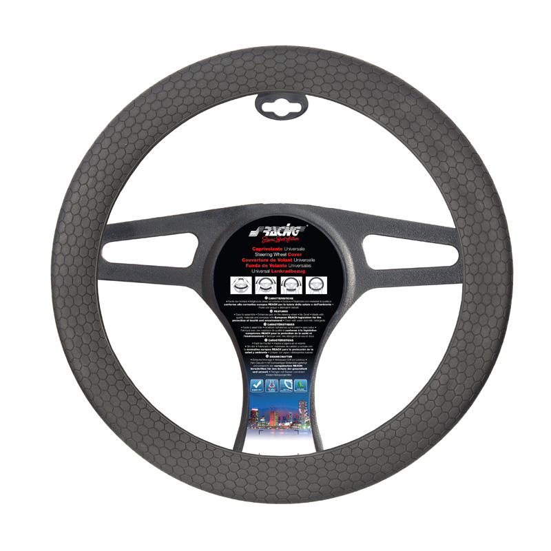 Simoni Racing Stuurwielhoes Beehive Soft Sil - Zwart Siliconen - 35-40cm
