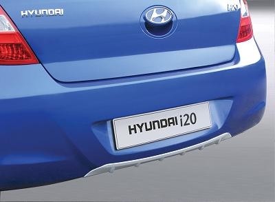 Achterskirt (Diffuser) Hyundai i20 3/5deurs 1/2009- Zilver (ABS)