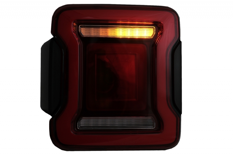 Full LED Taillights suitable for Jeep Wrangler IV JL/JLU (2018-up) RED with Dynamic StartUp and Sequential Turning Lights