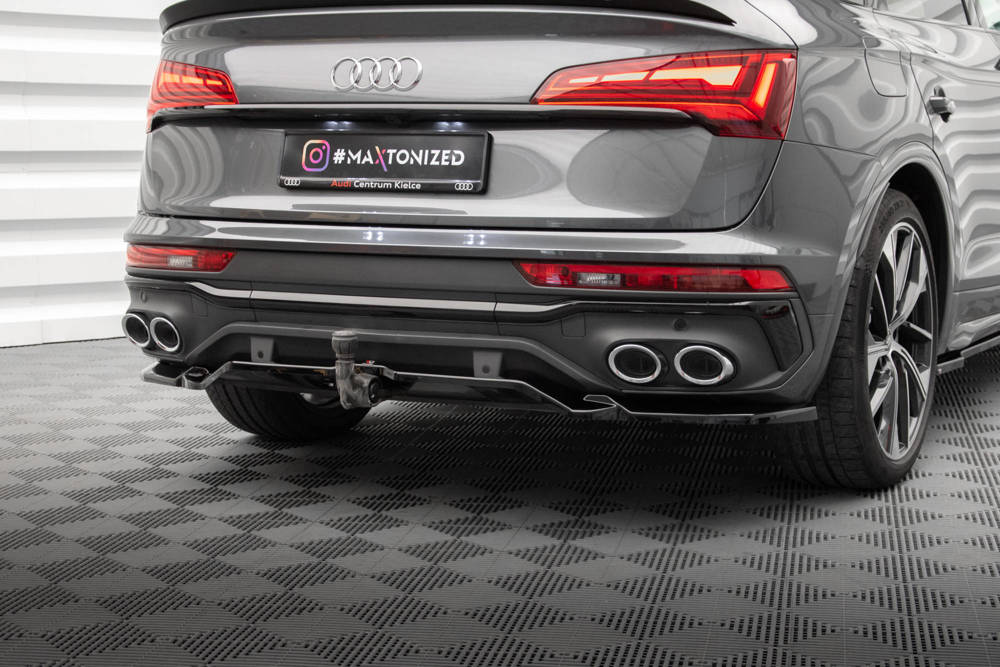 Diffuser Audi SQ5 Sportback Facelift 2020 - Maxton Glans Zwart