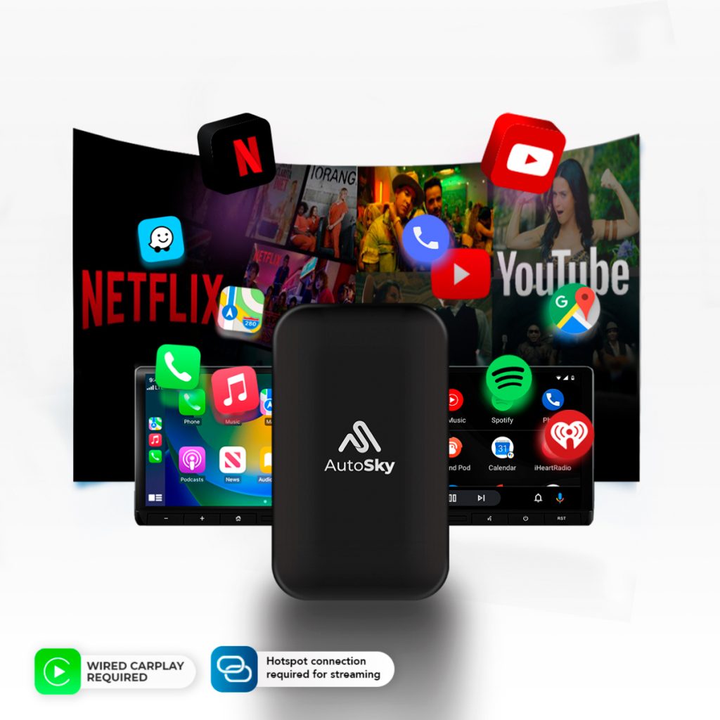 AI Box Lite Plus 2.0 Wireless CarPlay & Android Auto Adapter – AutoSky
