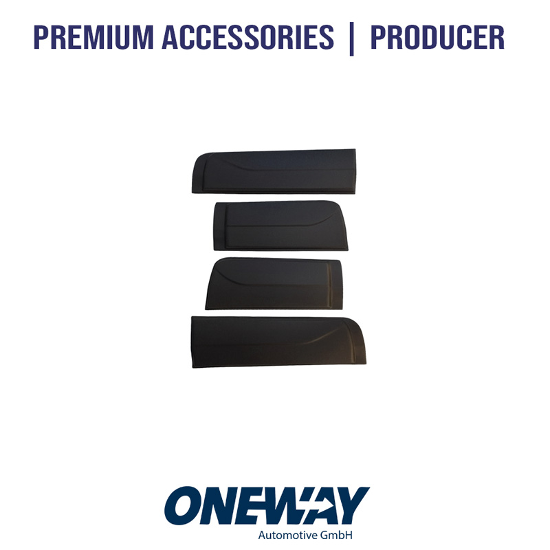 Deurpanelen  Ford Ranger T6/T7/T8 2012-2022 - Matzwart