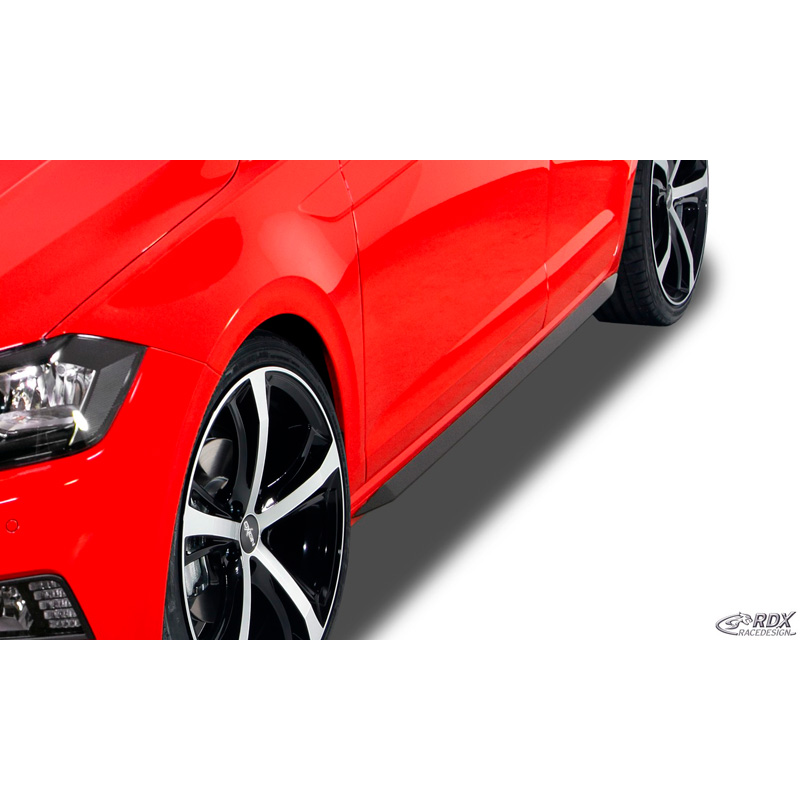 Sideskirts 'Slim'  Volkswagen Polo (AW) 2017- (ABS zwart glanzend)