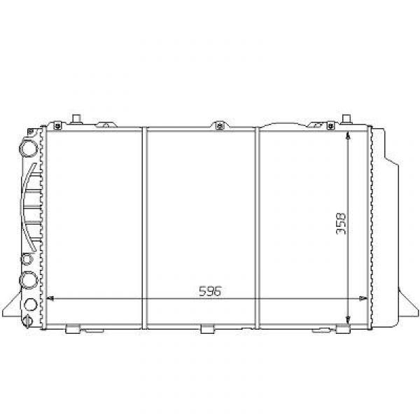Radiator Audi 80 B3 90-91 600x360 2.0 E 16V -AC