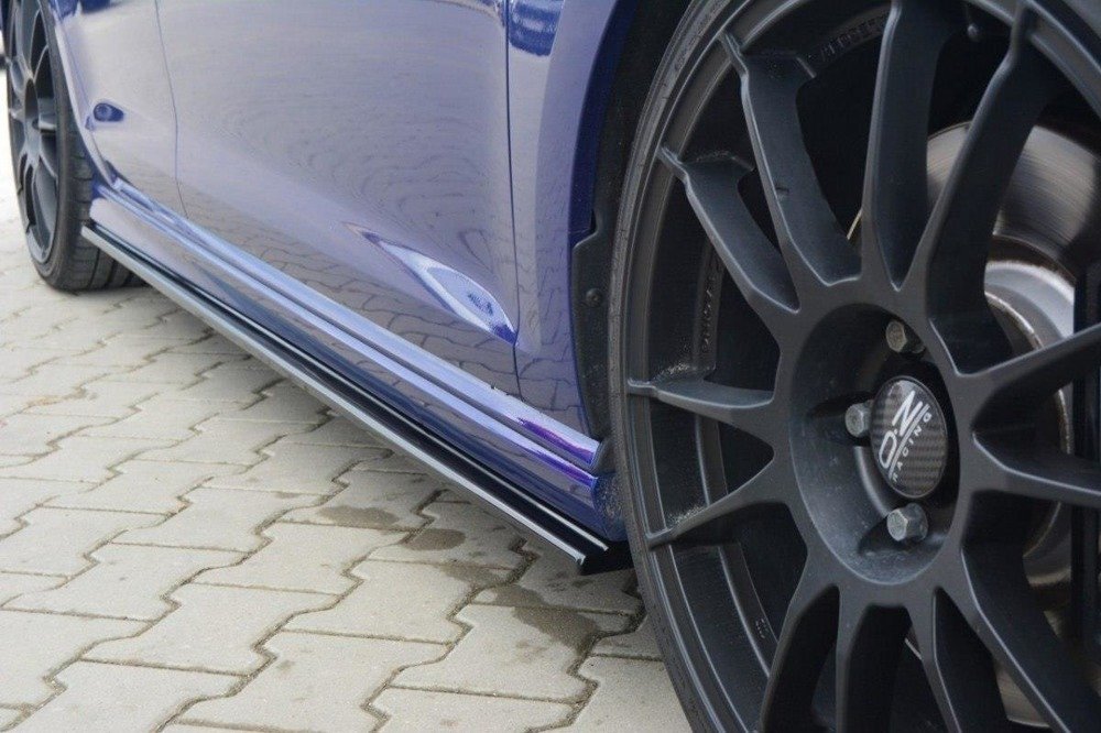 Zijskirts VW Golf 7 R / R-Line Hatchback & Estate Glans Zwart