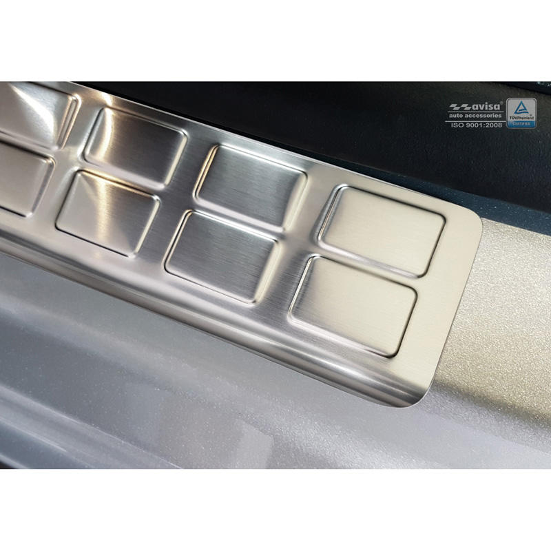 RVS Instaplijsten  Citroën Jumpy & Spacetourer / Peugeot Expert & Traveller / Toyota Proace 2016- / Opel Vivaro / Zafira Life 2019- & Fiat Scudo / Ulysse 2022- - 'Rectangles' - 2-delig voorportieren