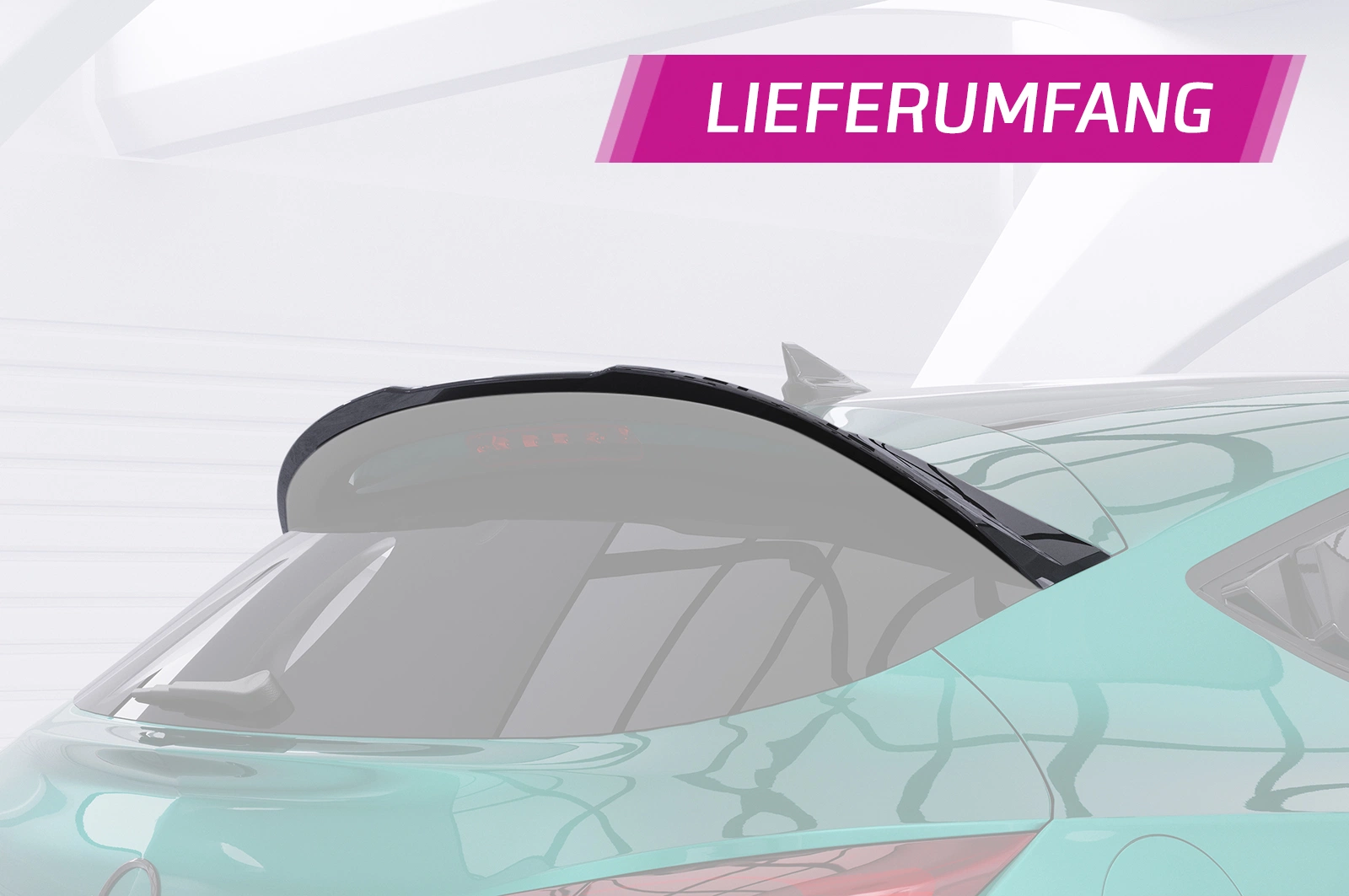 Achterspoiler Opel Astra J glans zwart