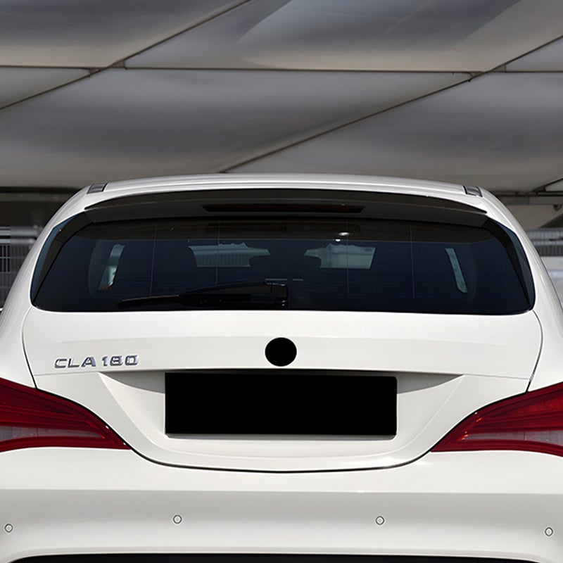 Dakspoiler (Spoiler Cap)  Mercedes CLA X117 Shooting Brake 2015-2019 (ABS Glanzend zwart)