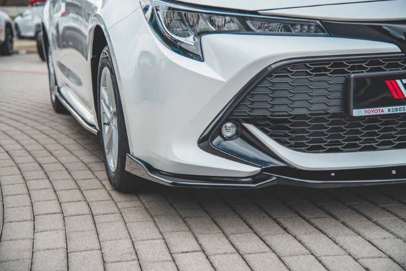 Voorspoiler Toyota Corolla XII Touring Sports/ Hatchback Glans Zwart V.2