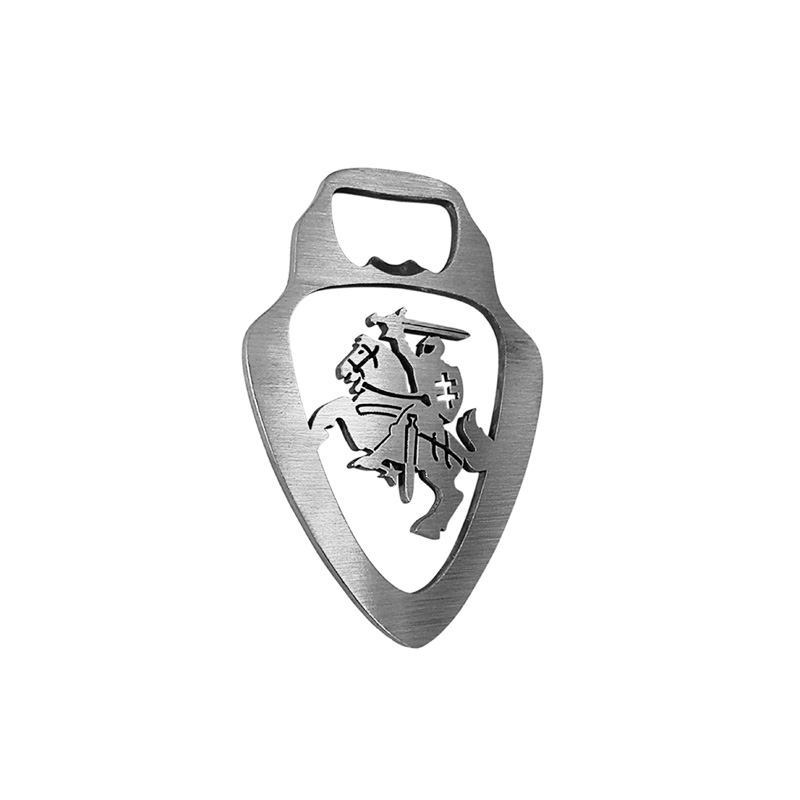 RVS Flesopener - 'Litouwen' (Zilver)