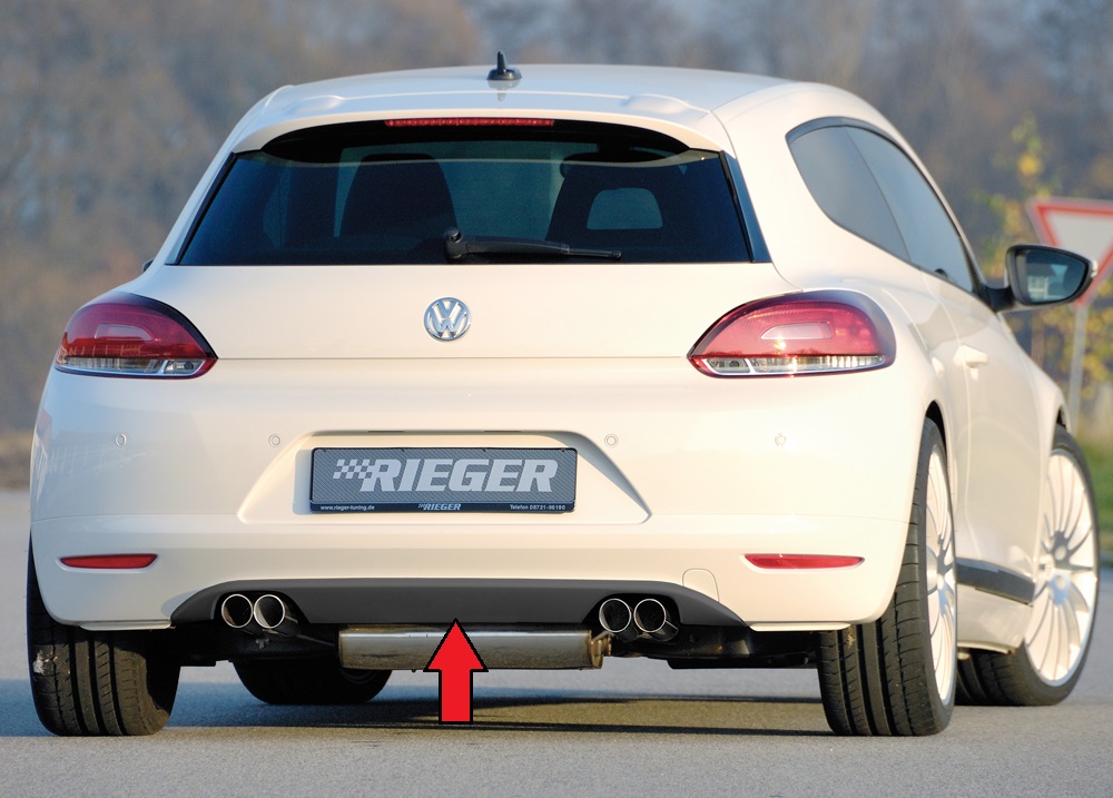 Achterbumperaanzet VW Scirocco III Rieger Tuning