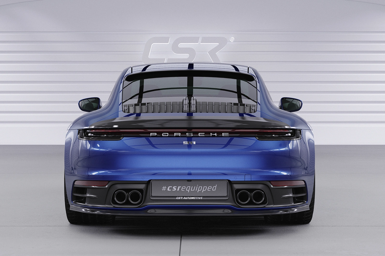 Achterspoiler Porsche 911 (992) (2019–heden) Glans Zwart – CSR Automotive