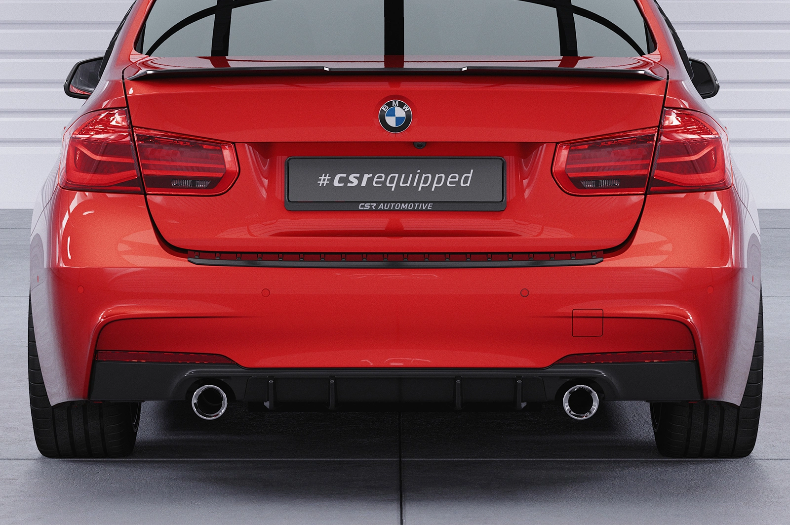 Achterspoiler voor BMW 3er F30 Glans Zwart (10/2011–2019) – CSR Automotive