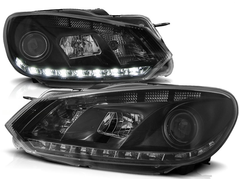 Faros VW Golf VI Los ojos del Diablo Dayline negro