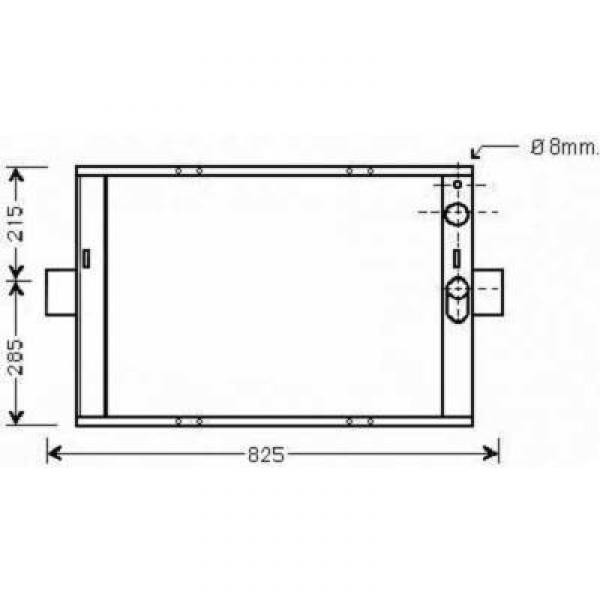Radiator FIAT DAILY 89-96 625x450