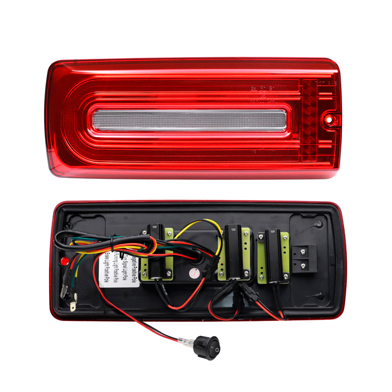 LED Achterlichten Mercedes G-Klasse W463  1999-2018 - Rood/Helder- incl. Dynamic Running Light
