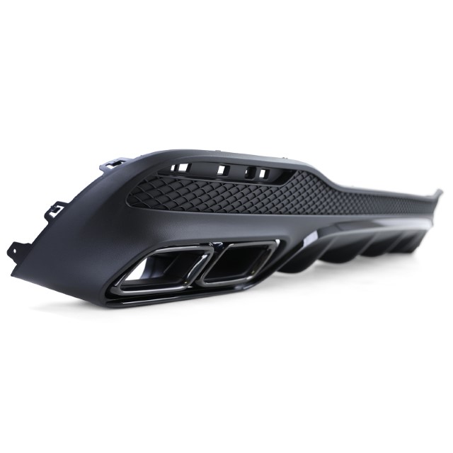 Diffusor Mercedes GLE W166 SUV (15-19) GLE63 Design incl. sierstukken zwart