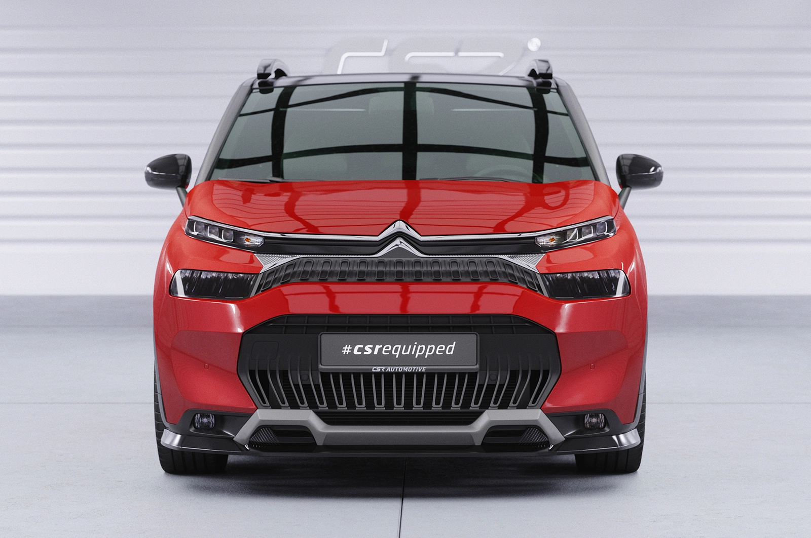 Voorspoiler Citroen C3 Aircross 2 glans zwart