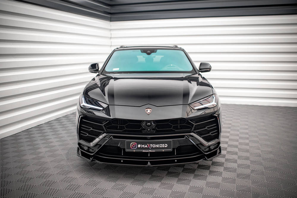 Voorspoiler V.1 Lamborghini Urus Maxton Glans Zwart