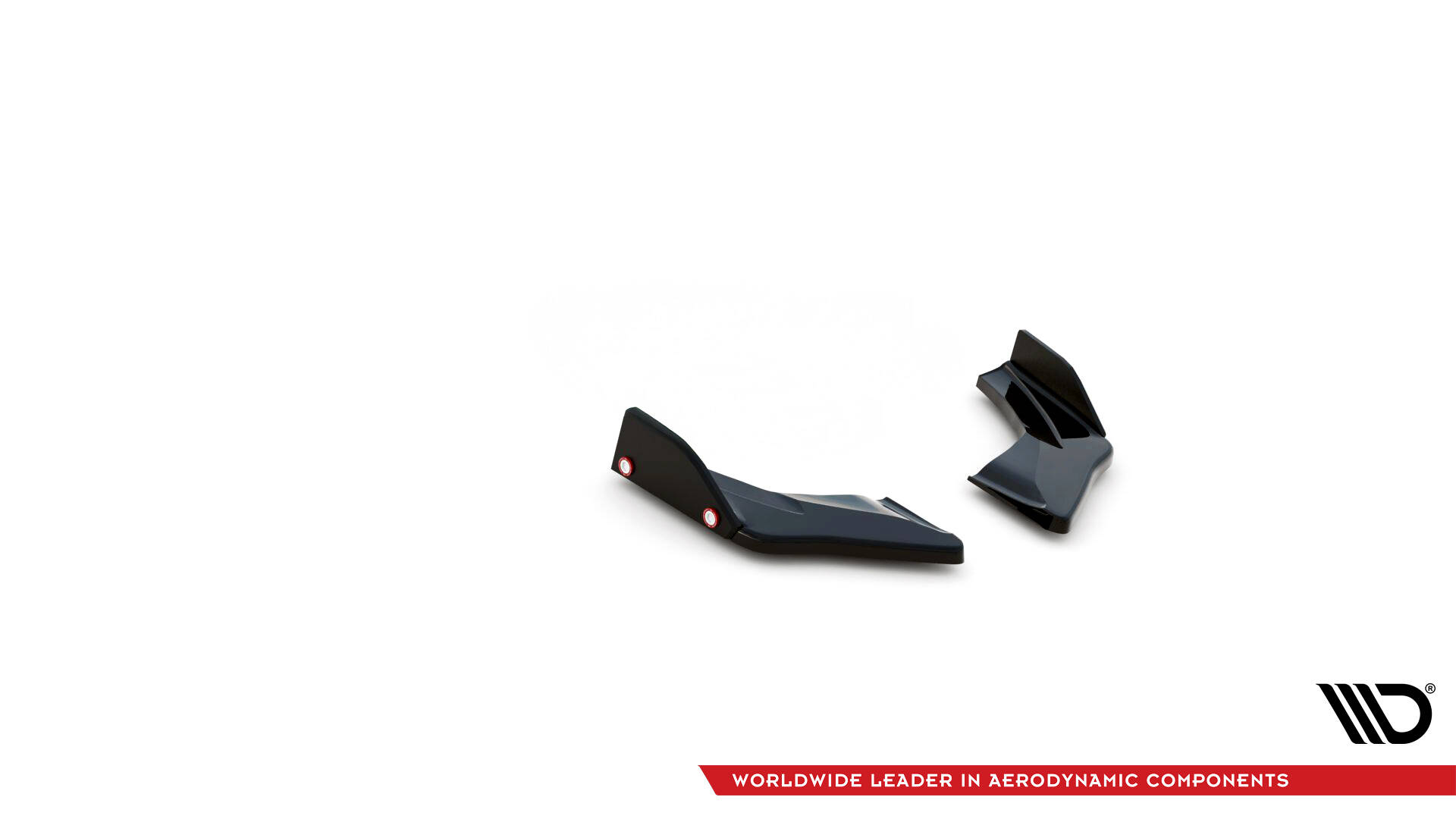 Achterzij Spoilers V.1 + Flaps Volkswagen Golf 8 GTI Clubsport Maxton Glanzend Zwart