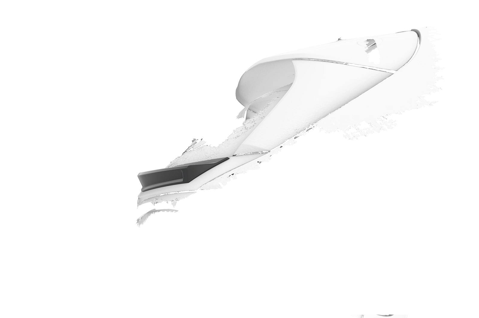 Achterspoiler Peugeot 308 (P51) glans zwart