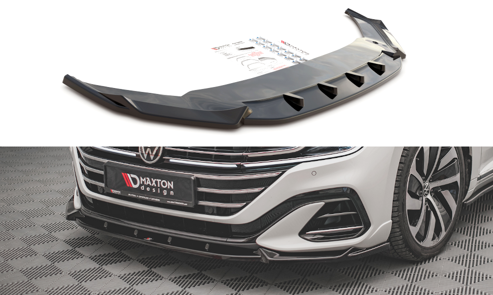 Voorspoiler V.1 Volkswagen Arteon Maxton Glans Zwart