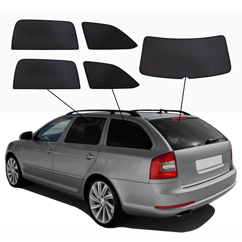 SunClip Zicht- & Zonwering  Skoda Octavia II (1Z5) Combi 2004-2013