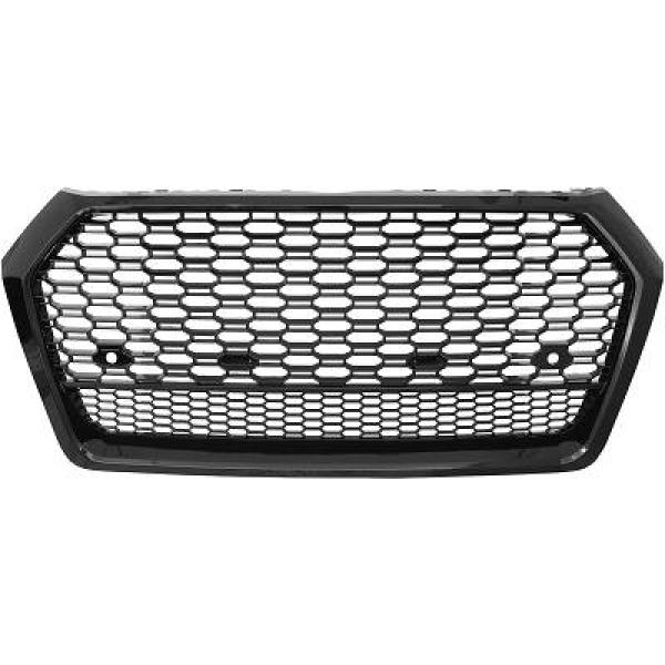 Grill Audi Q5 RS Look 17-20 Glans Zwart