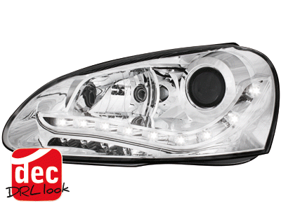 Faros VW Golf V Los ojos del Diablo Dayline cromo