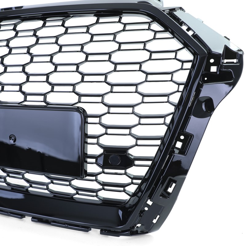 Grill Audi A3 8V RS3 look 17-20 Glans Zwart