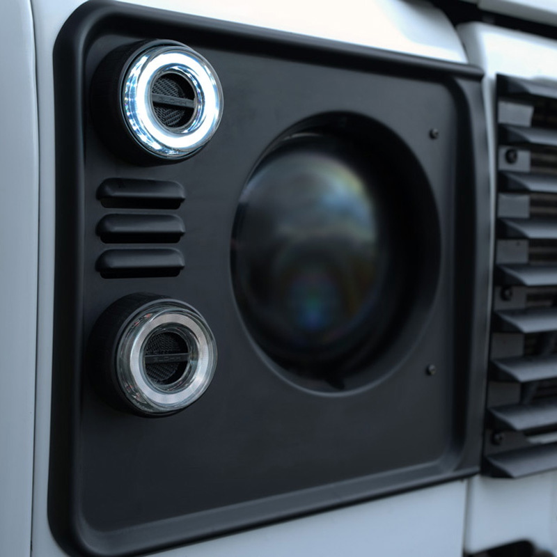 Glohh GL-2 LED Frontlampen  Landrover 90/110 1983-1990 & Defender (LD) 1990-2016 - Helder (4-delig)