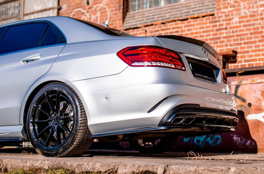 Diffusor Mercedes E-Klasse W212 E63 AMG Facelift 12-16 Glans Zwart