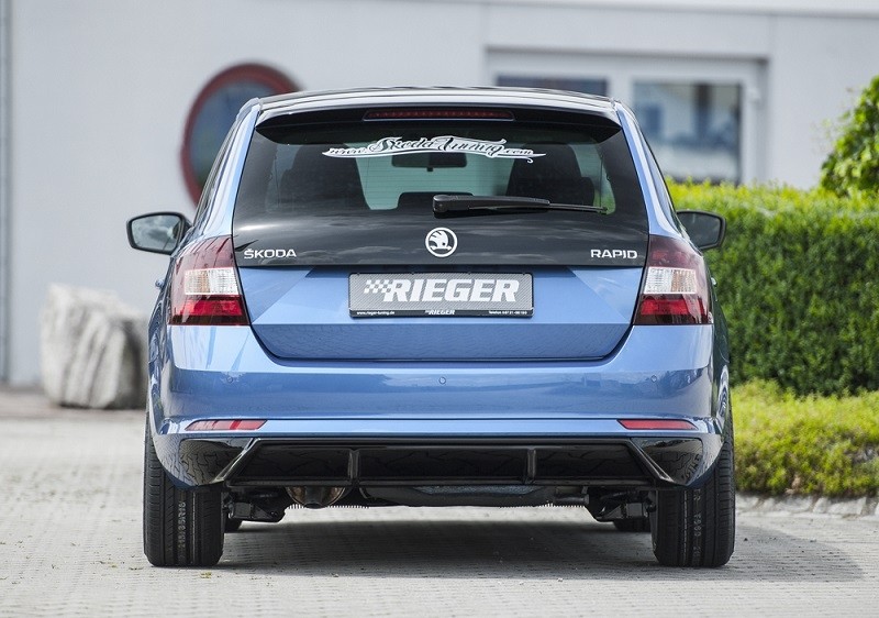 Achteraanzet Glossy Black Skoda Rapid Spaceback NH