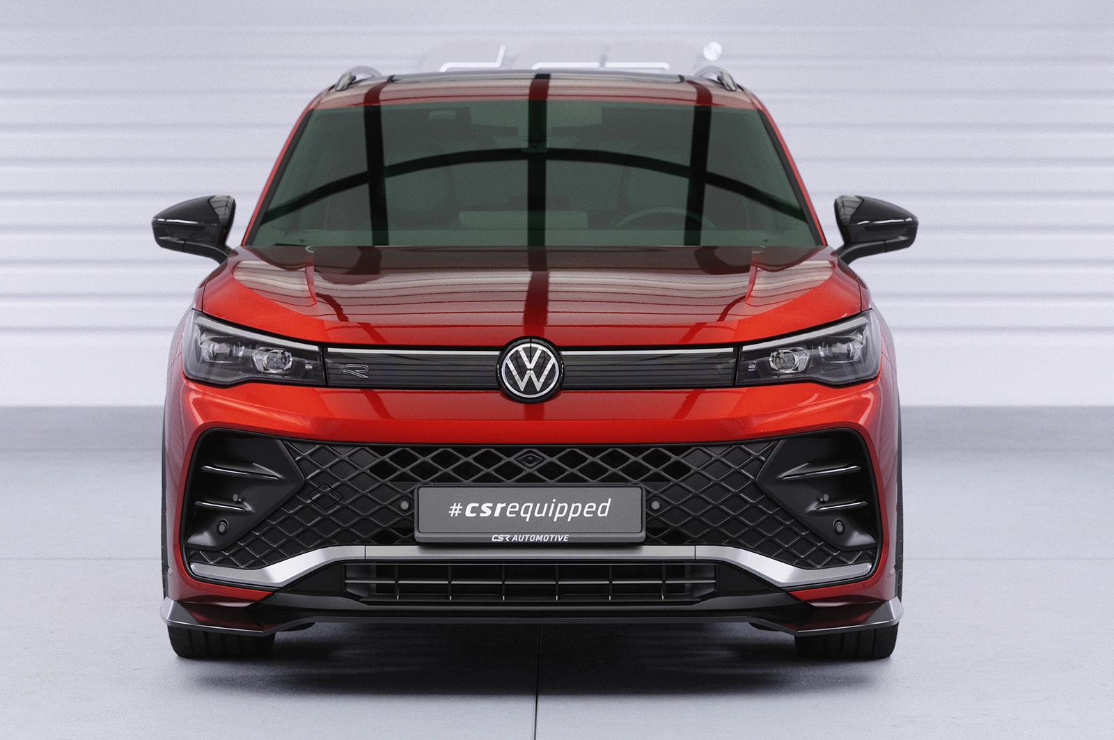 Voorspoiler VW Tiguan 3 R-Line glans zwart
