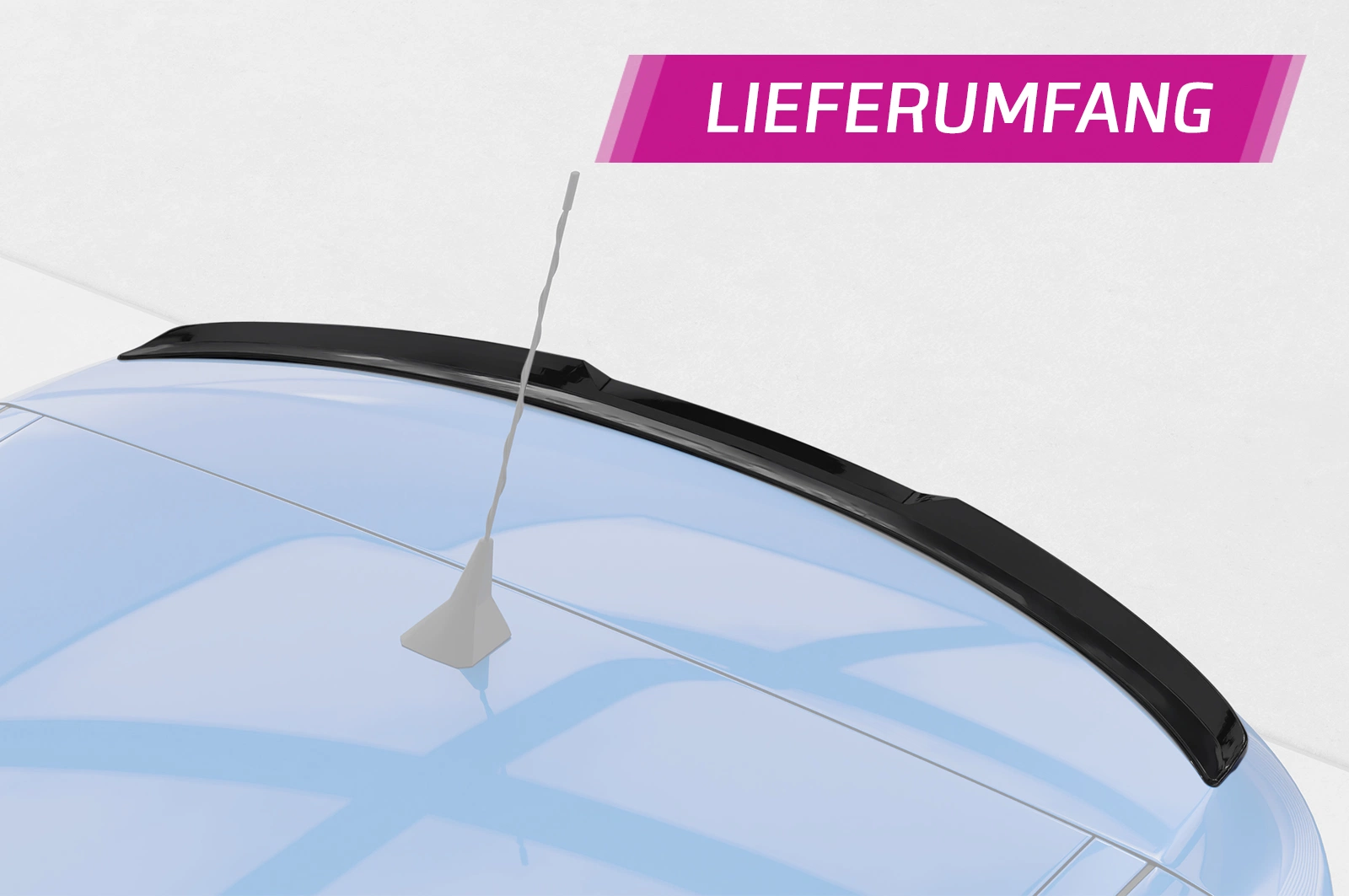 Achterspoiler Renault Zoe glans zwart – CSR Automotive