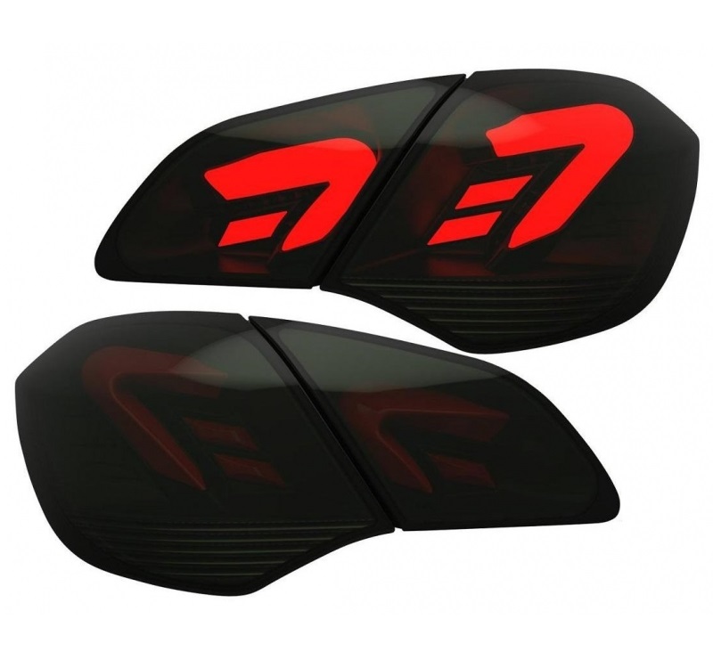 Taillights led Opel Astra J 09 black/Smoke