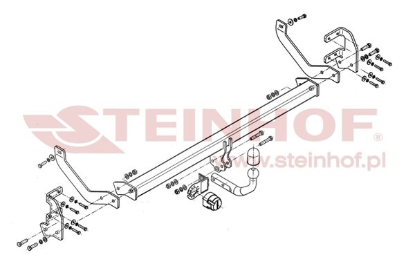 Trekhaak Citroen C5 4D (excl. 2.7 HDI) 05/2008-....