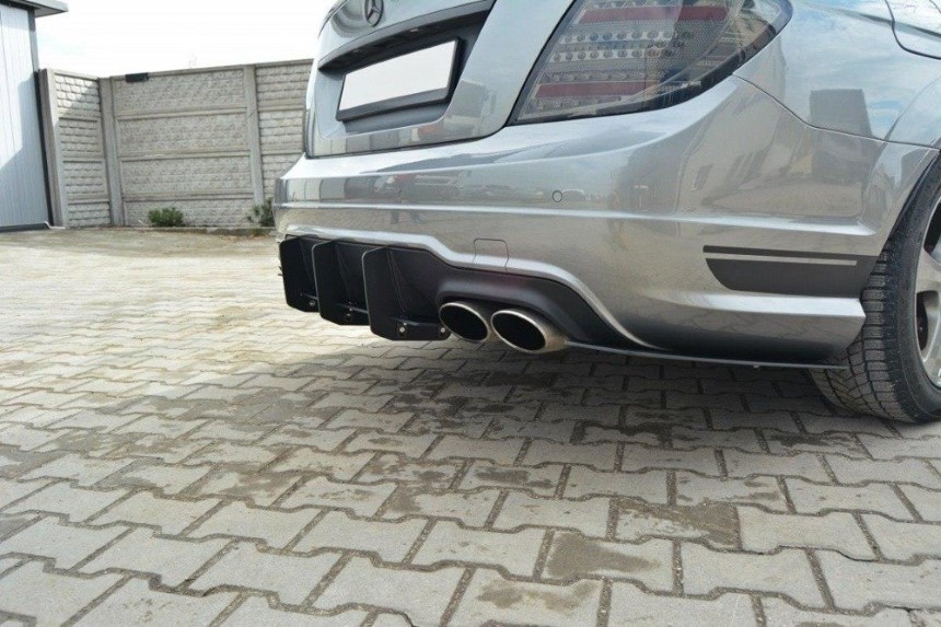 Diffuser & Achter zijskirts Mercedes C W204 AMG-Line Maxton Design