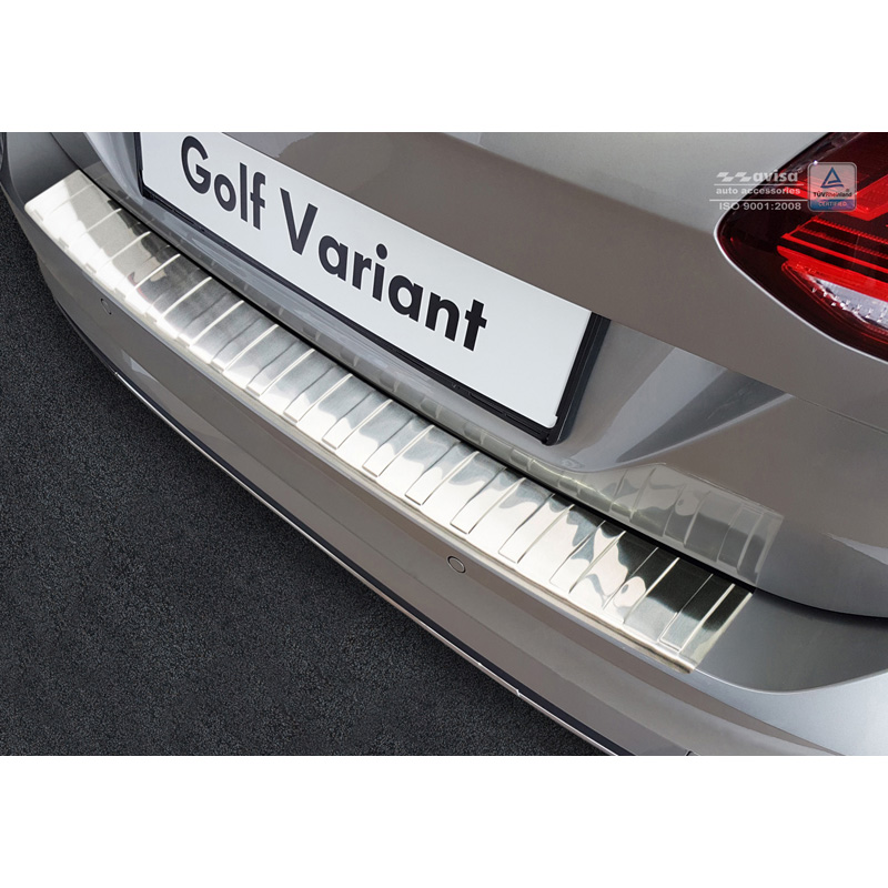 RVS Achterbumperprotector  Volkswagen Golf VII Variant Facelift incl. R-Line & Alltrack 2017-2020 'Ribs'