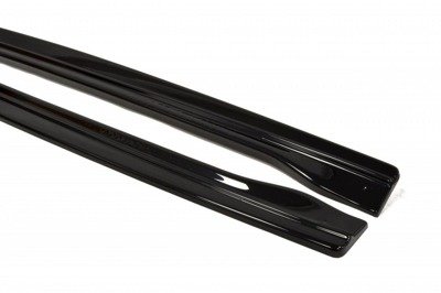 Zijskirts VW Passat CC R36 R Line Glans Zwart
